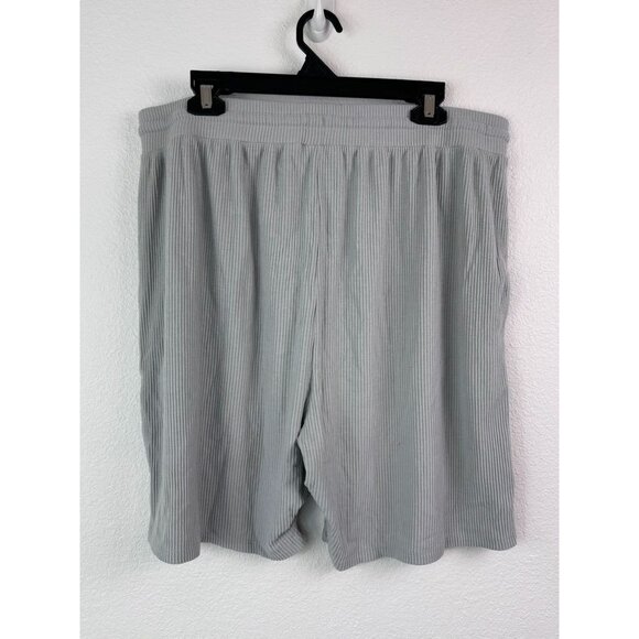 Tommy John men's‎ 2XL grey zen ribbed lounge shorts 8" inseam casual stretch - Picture 4 of 6
